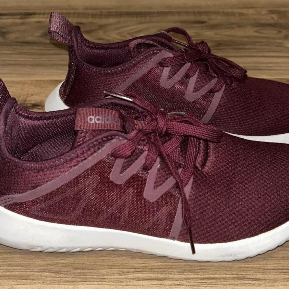 Adidas Originals Tubular Viral 2 Lace Details Sneakers-Maroon Ice-Women's Sz 6.5